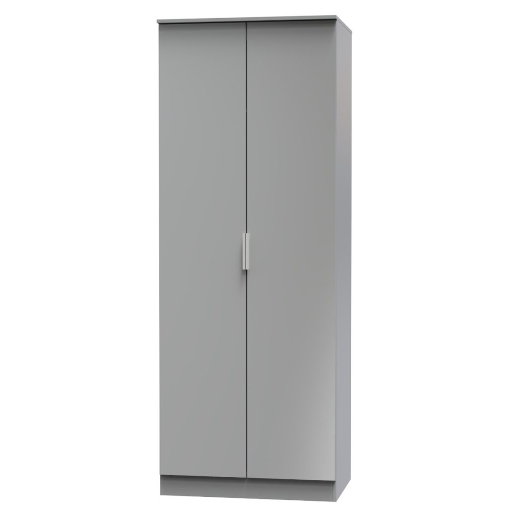 Welcome Furniture Plymouth Tall 2ft6in Plain Robe Dust Grey