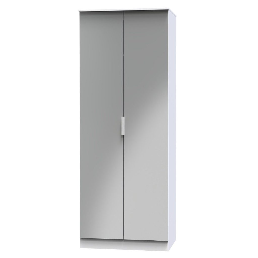 Welcome Furniture Plymouth 2ft6in Plain Robe White Matt
