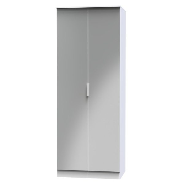 Welcome Furniture Plymouth 2ft6in Plain Robe White Matt | Bed Sava