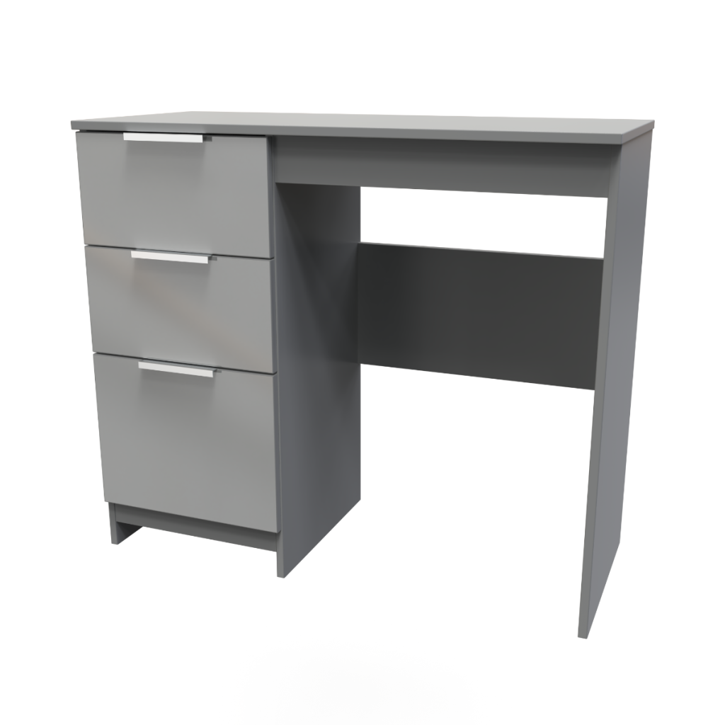 Welcome Furniture Plymouth Kneehole Desk Dust Grey