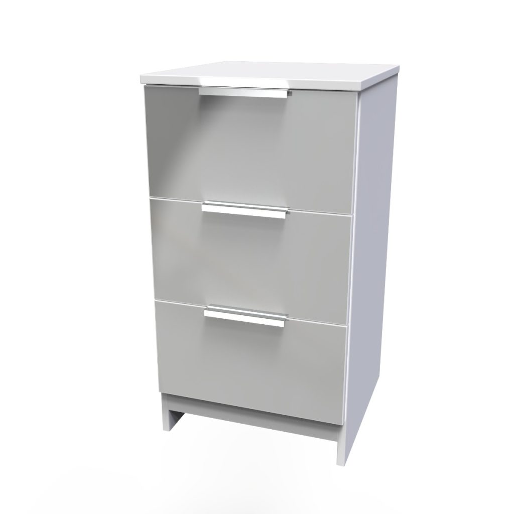 Welcome Furniture Plymouth 3 Drawer Locker White Matt