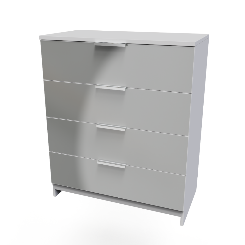 Welcome Furniture Plymouth 4 Drawer Chest White Matt
