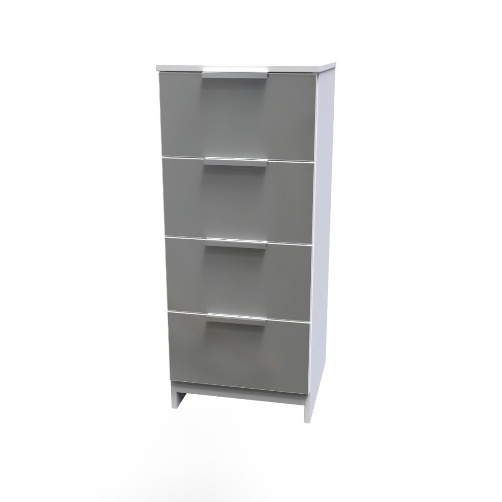 Welcome Furniture Plymouth 4 Drawer Locker-White Matt