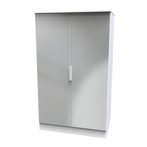 Welcome Furniture Plymouth 2ft6in Midi Plain Robe White Matt | Bed Sava