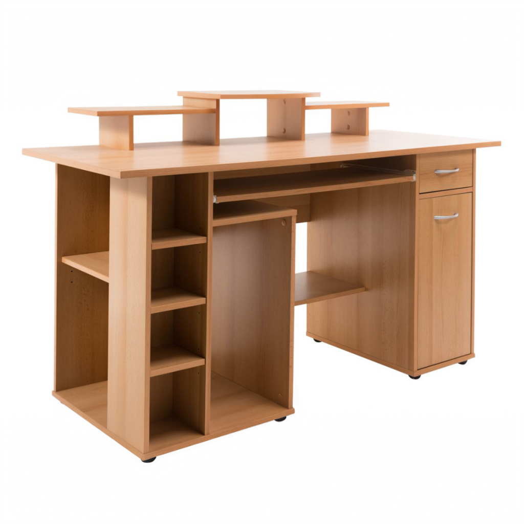 Alphason San Diego Computer Workstation-Beech