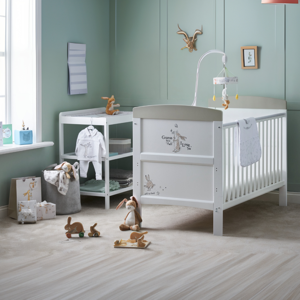 Obaby Grace Inspire Cot Bed - Guess - Scribble