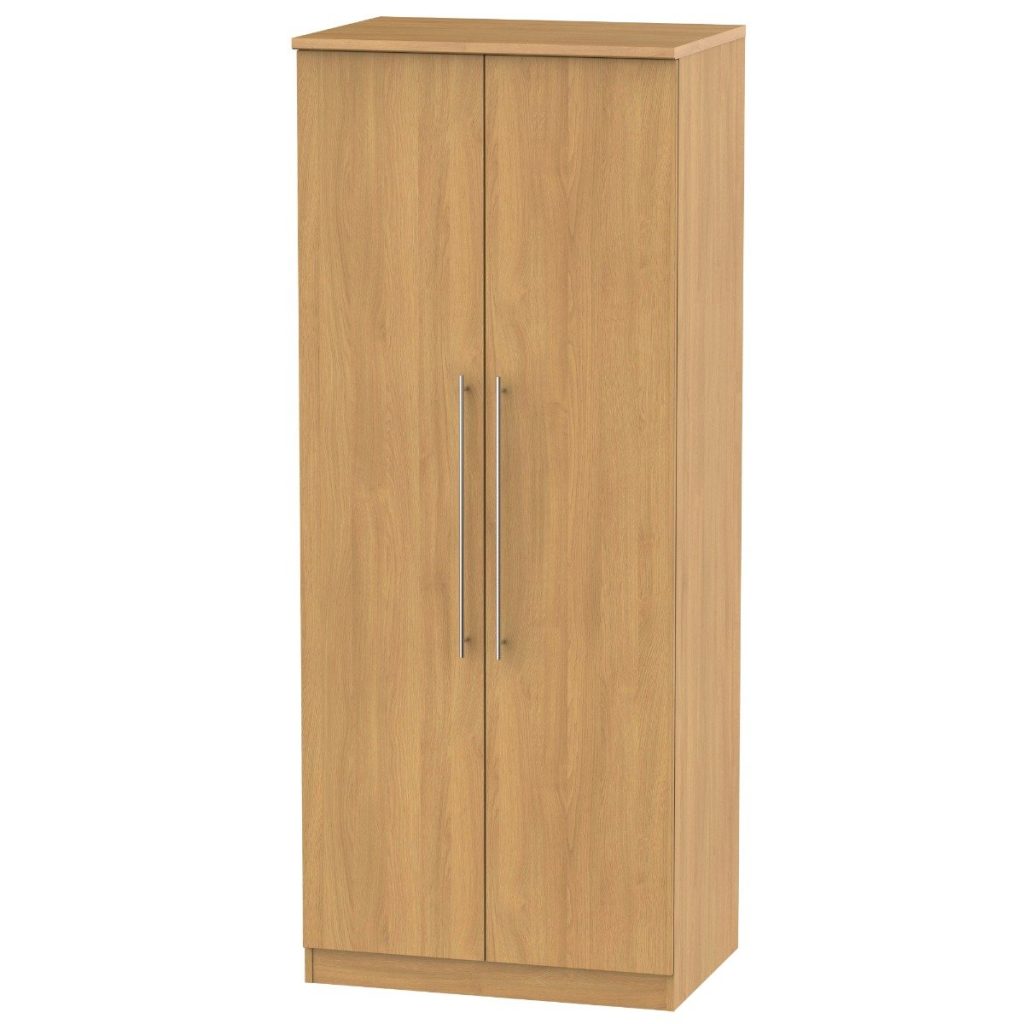 Welcome Furniture Sherwood 2ft6in Plain Robe Modern Oak