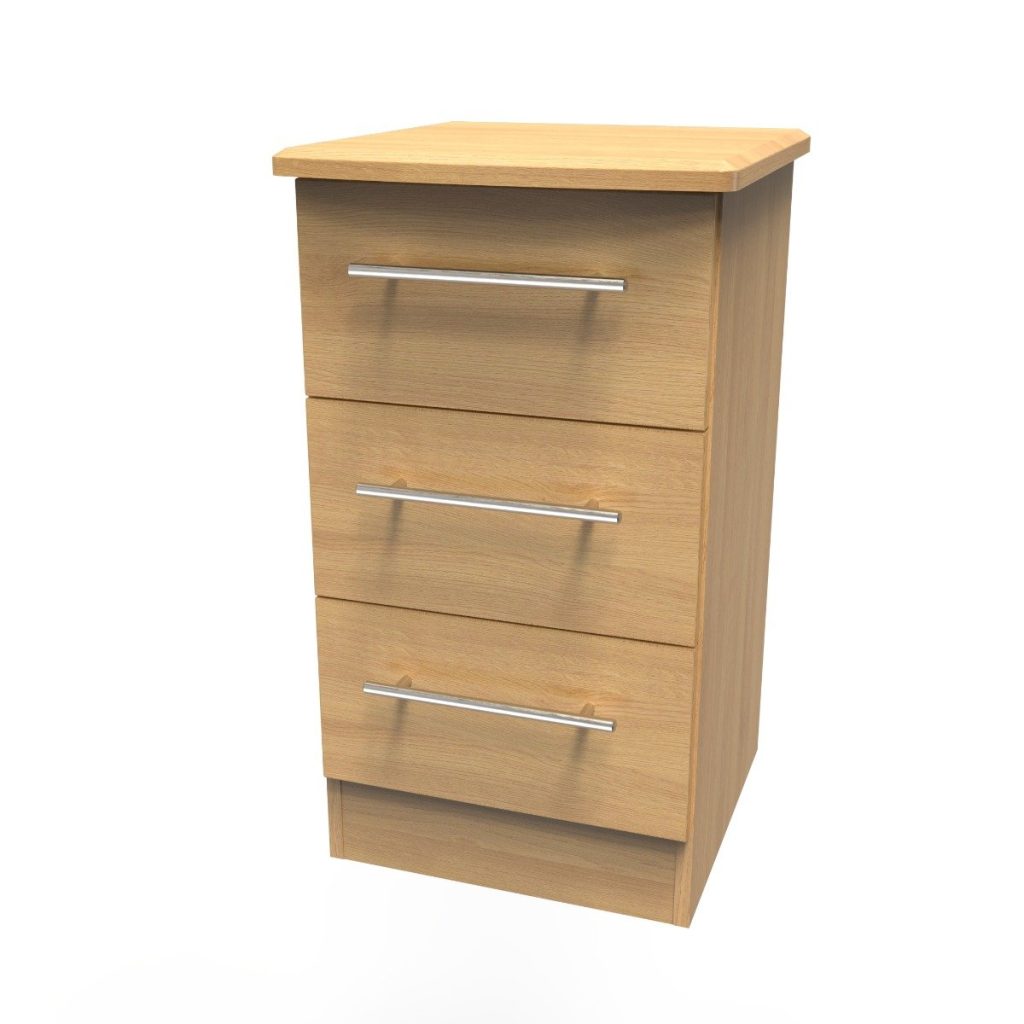 Welcome Furniture Sherwood 3 Drawer Locker Modern Oak