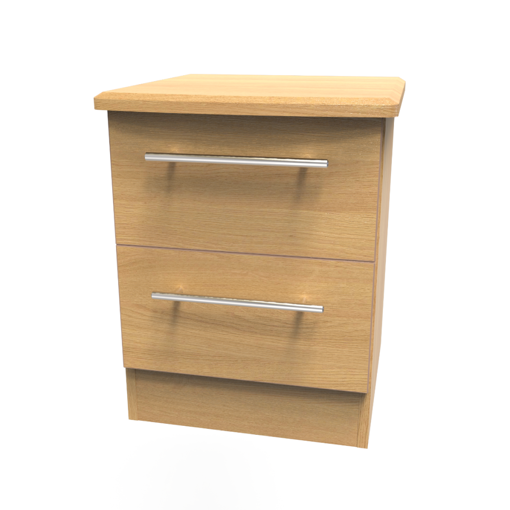 Welcome Furniture Sherwood 2 Drawer Locker Modern Oak