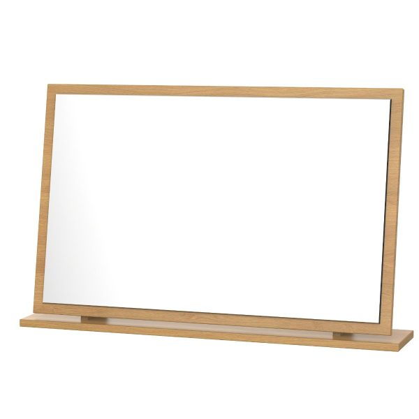 Welcome Furniture Sherwood Large Mirror Modern Oak | Bed Sava
