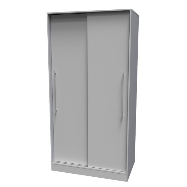 Welcome Furniture Sherwood Sliding Robe Grey Matt | Bed Sava
