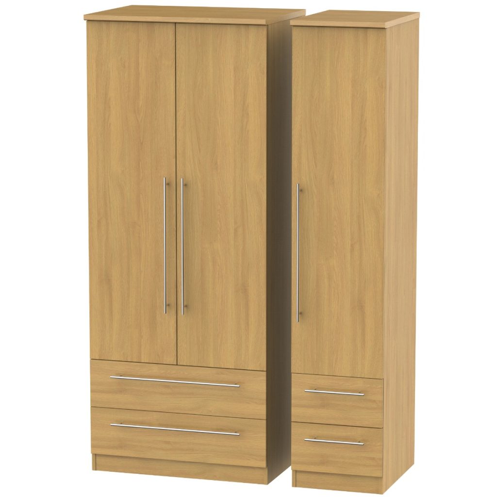 Welcome Furniture Sherwood Triple 2 Drawer + Drawer Robe