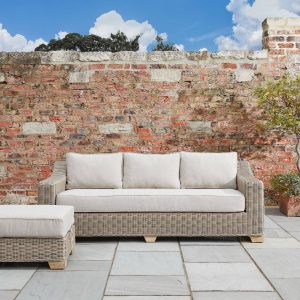Solace+Co Capri Collection Outdoor Three Seater Sofa | Bed Sava