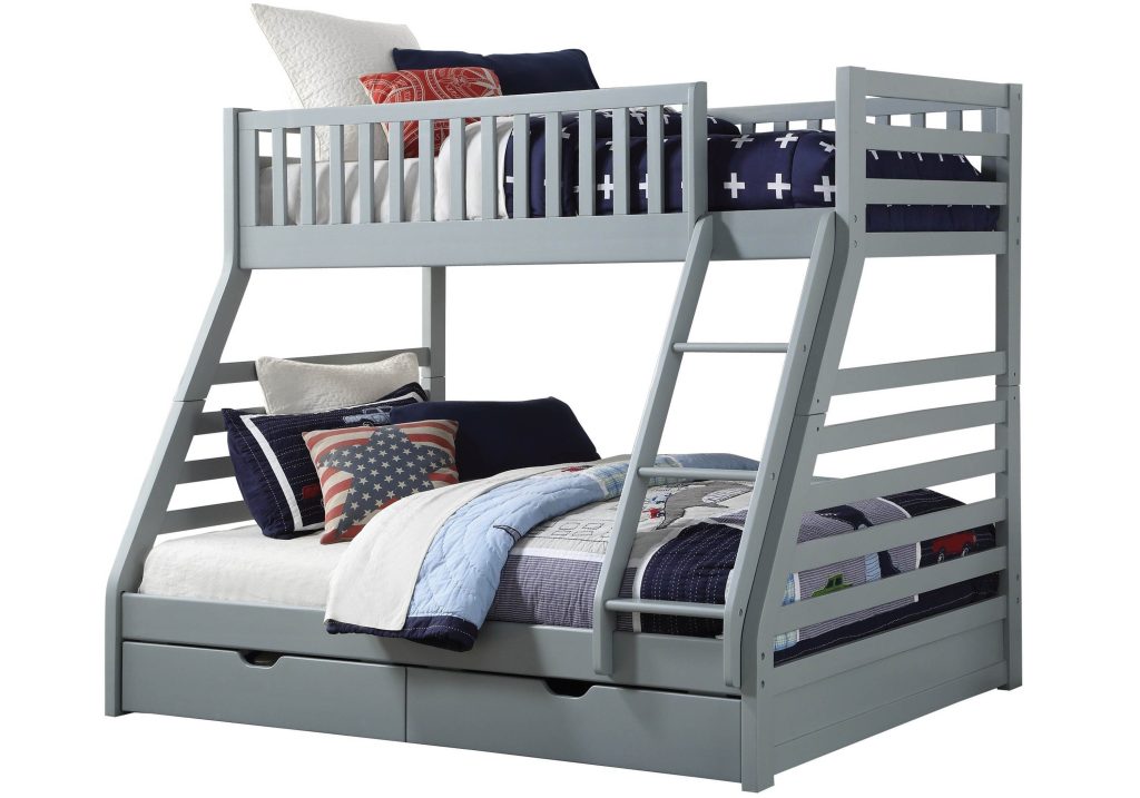 Sweet Dreams States Triple Bunk Bed-Grey