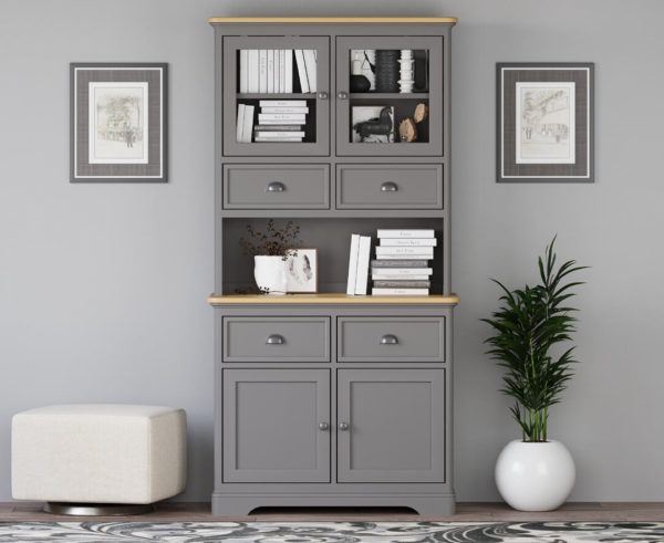 Felton Oak and Light Grey Painted Small Dresser | Bed Sava