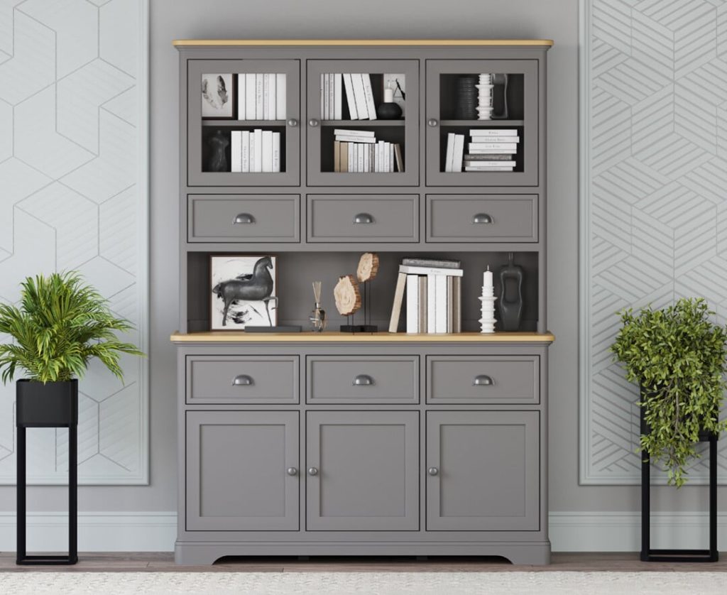 Felton Oak and Light Grey Painted Large Dresser
