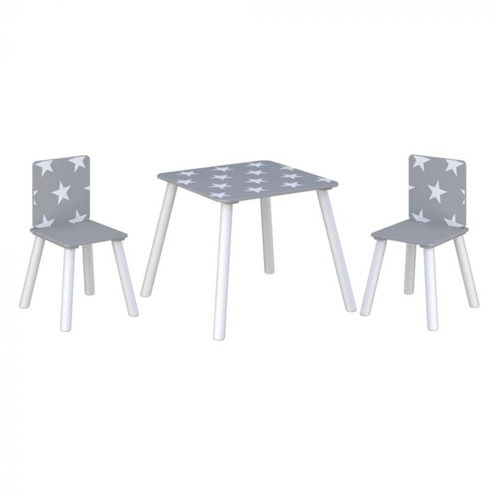 Kidsaw Star Table & Chairs Set-Grey