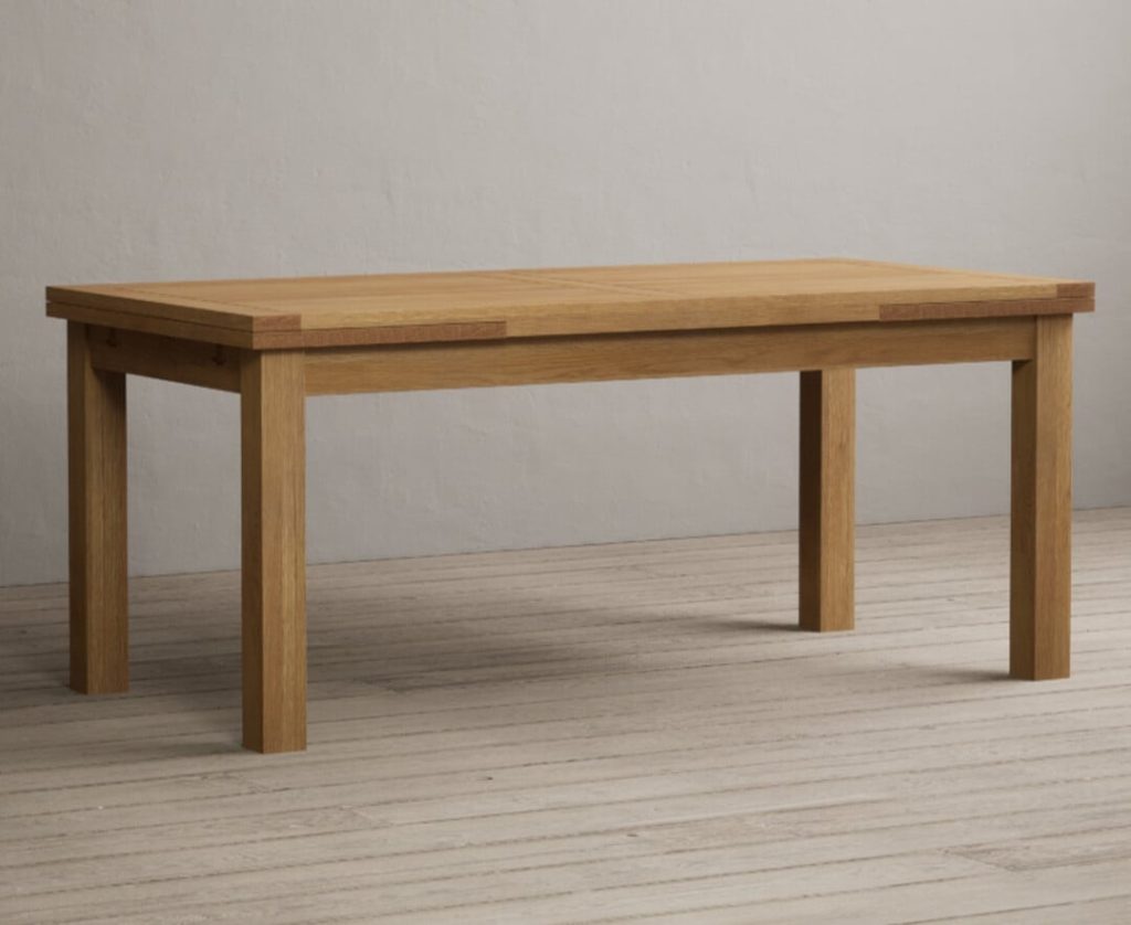 Extending Buxton 180cm Solid Oak Dining Table