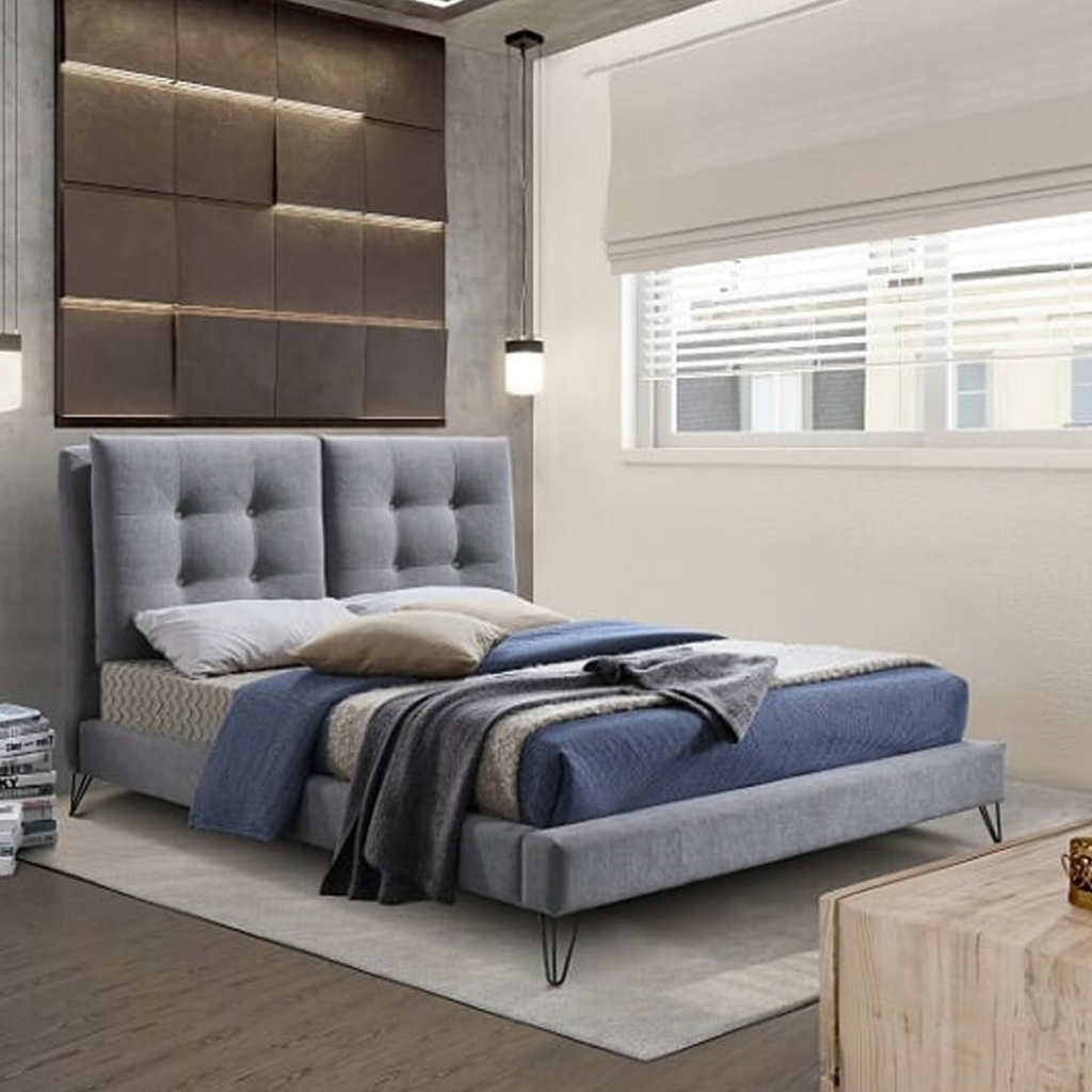 Time Living Tuscany Fabric Bed Frame-Kingsize
