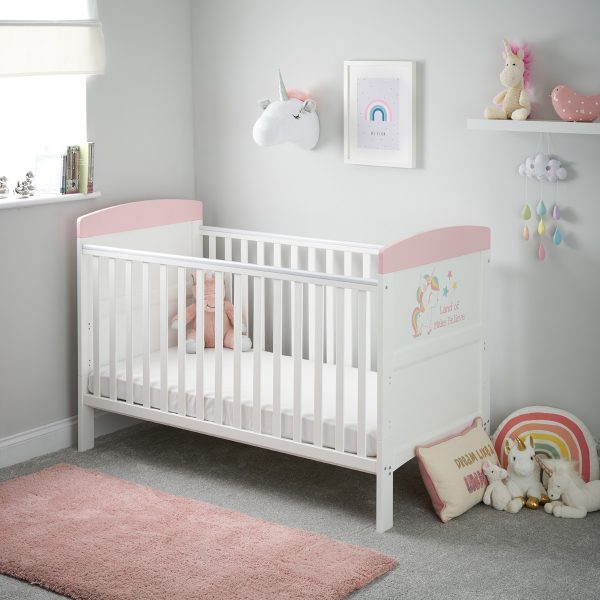 Obaby Grace Inspire Cot Bed  Unicorn | Bed Sava