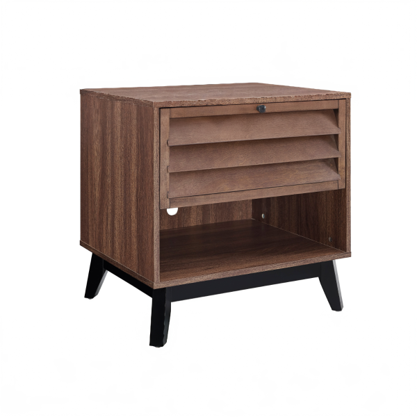Dorel Vaughn Accent Table Walnut | Bed Sava