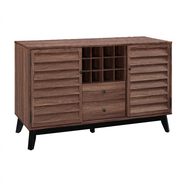 Dorel Vaughn Wine Cabinet Walnut | Bed Sava