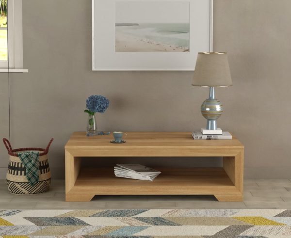 Tilt Solid Oak Coffee Table | Bed Sava