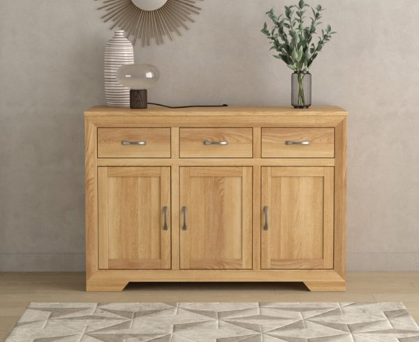 Tilt Solid Oak Large Sideboard | Bed Sava