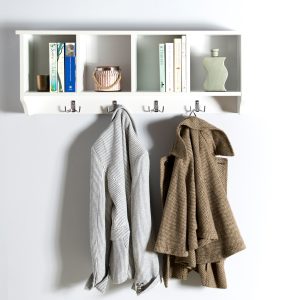 GFW Kempton Wall Rack White | Bed Sava