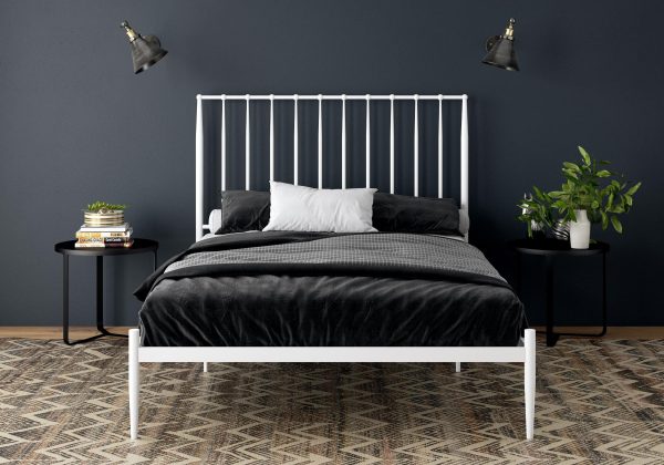 Dorel Giulia Metal Bed White Kingsize | Bed Sava