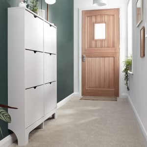 GFW Narrow 6 Drawer Shoe Cabinet  White | Bed Sava