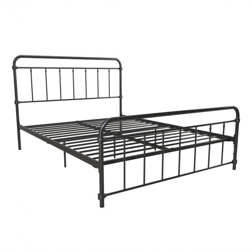 Dorel Wallace Metal Bed Frame-Black -Double