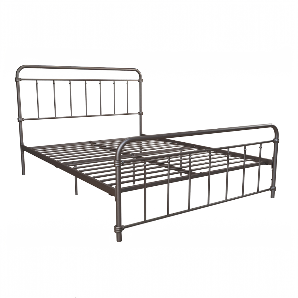 Dorel Wallace Metal Bed Frame-Bronze-Kingsize