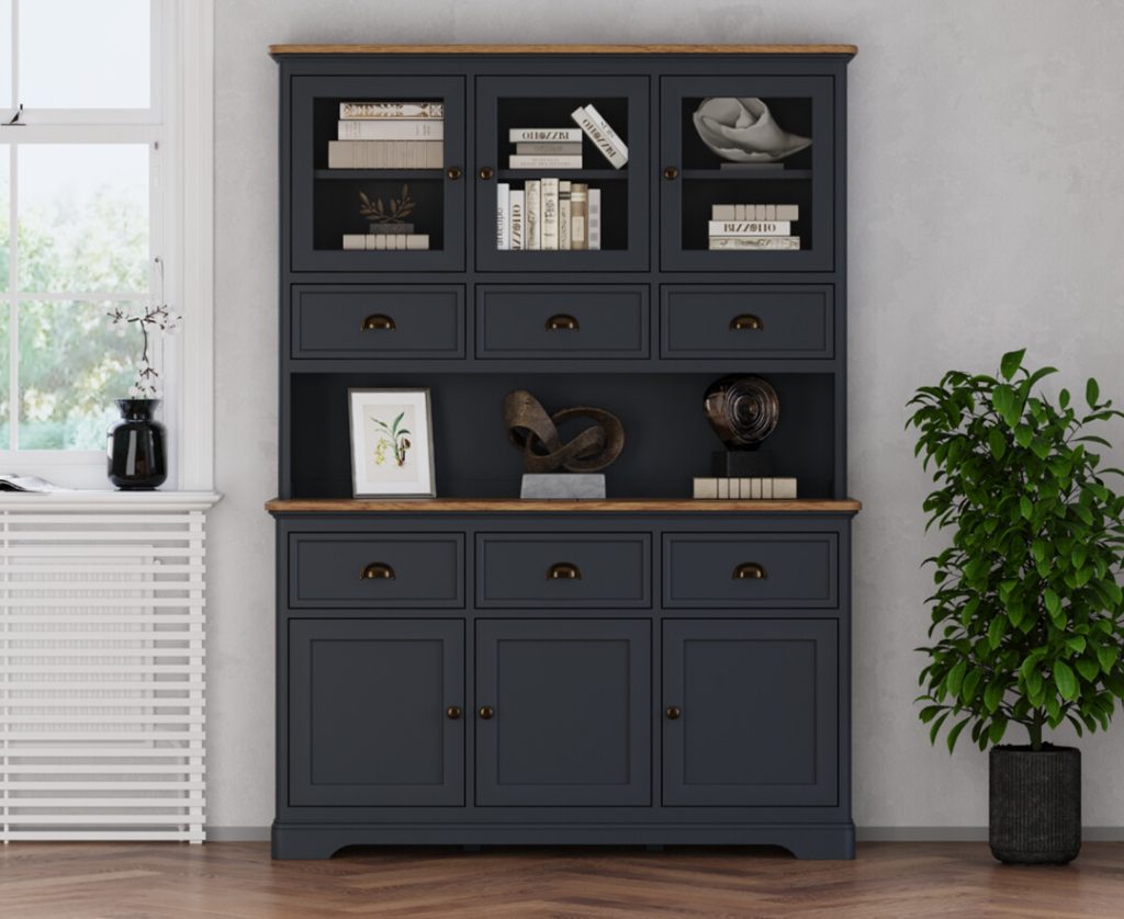 Bridstow Oak and Blue Painted Large Dresser