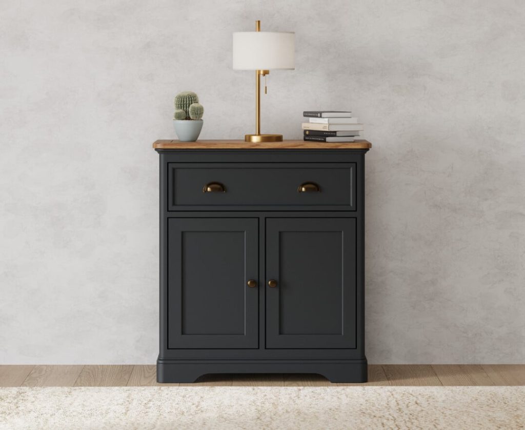 Bridstow Oak and Blue Painted Hallway Sideboard