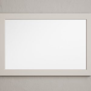 Soft White Painted 90cm wall Mirror | Bed Sava