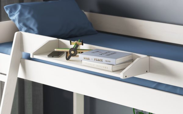 Noomi Hook On Shelf White FSC Certified | Bed Sava