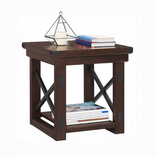 Dorel Wildwood End Table  Espresso | Bed Sava