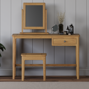 Loxton Solid Oak Dressing Table Set | Bed Sava