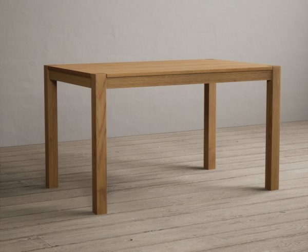 York 120cm Solid Oak Dining Table | Bed Sava