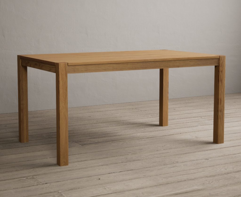 York 150cm Solid Oak Dining Table