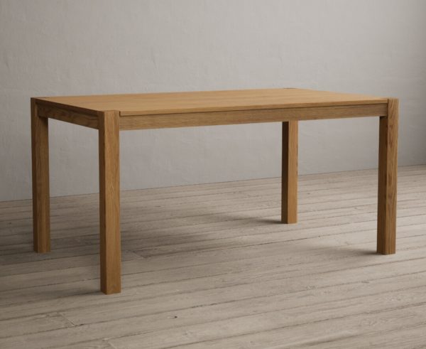 York 150cm Solid Oak Dining Table | Bed Sava