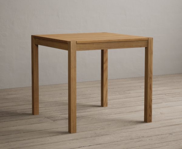 York 80cm Solid Oak Dining Table | Bed Sava