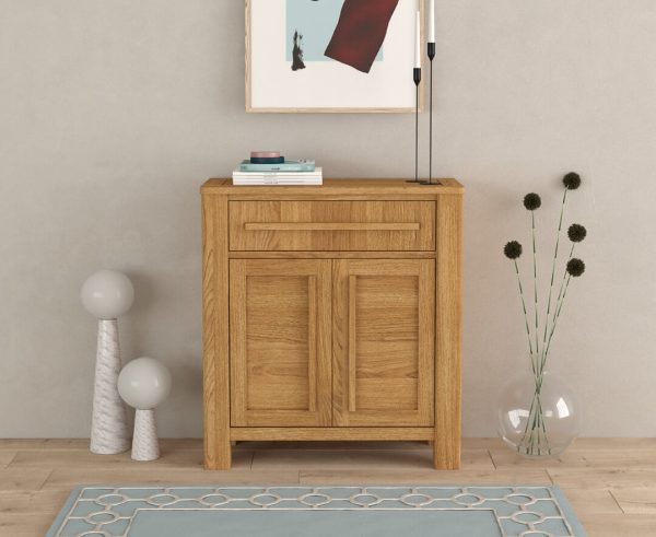 Eclipse Solid Oak Hallway Sideboard | Bed Sava