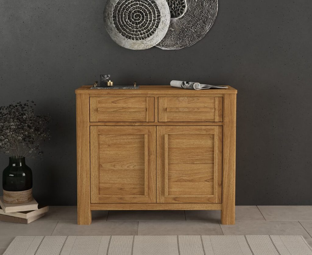 Eclipse Solid Oak Small Sideboard