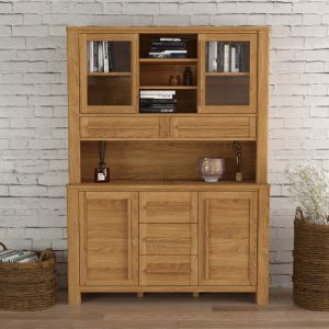Eclipse Solid Oak Large Dresser | Bed Sava