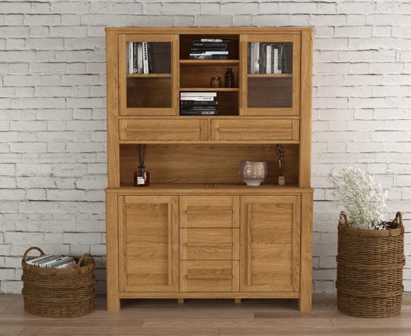 Eclipse Solid Oak Large Dresser | Bed Sava