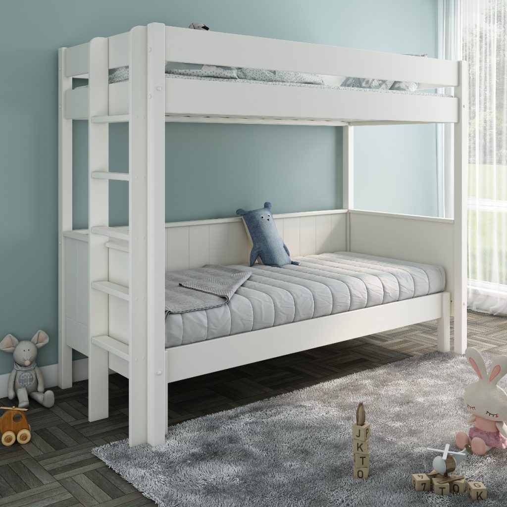 Noomi Arvid Solid Sofa Bunk Bed White (FSC-Certified)