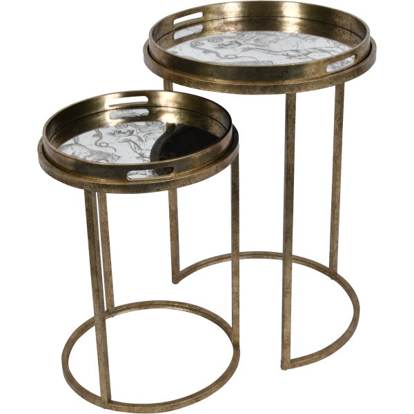 Constellation Map Set of 2 Side Tray Tables | Bed Sava