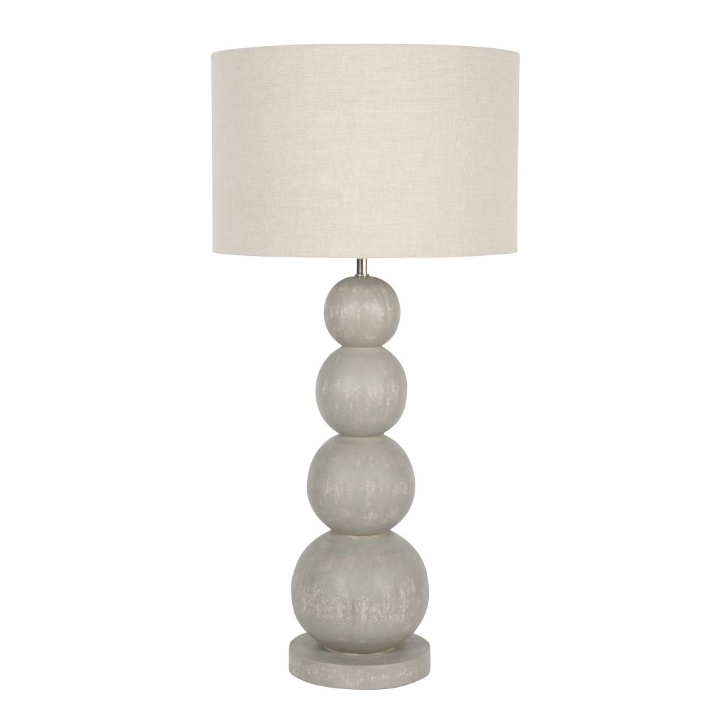 Barnabus Table Lamp Grey with Shade